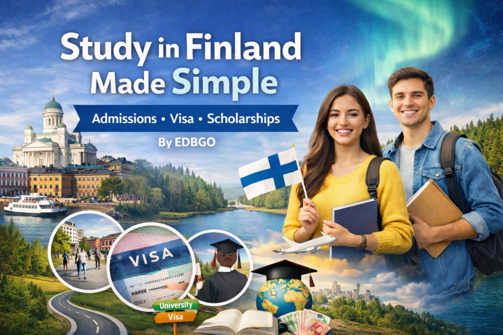 Study in Finland Made Simple – Expert Advice on Admissions, Visa & Scholarships by EDBGO Study in Finland Made Simple – Expert Advice on Admissions, Visa & Scholarships by EDBGO