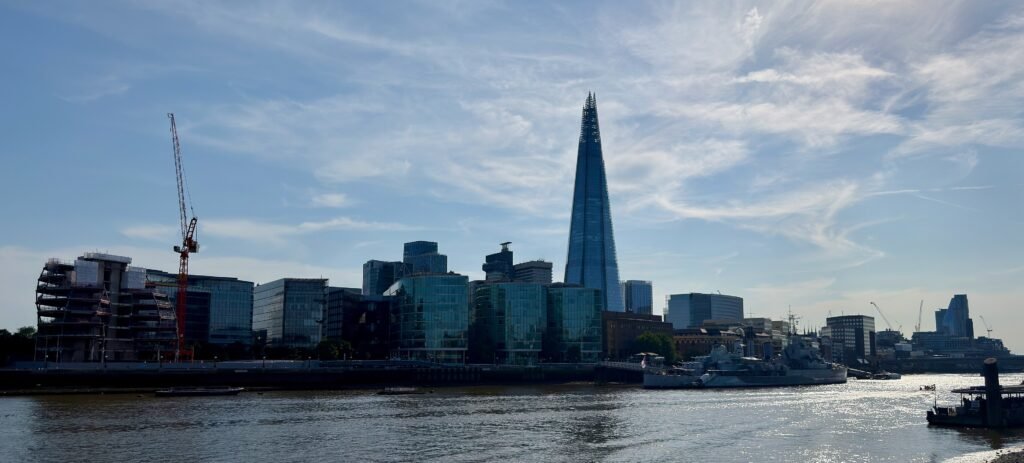 Study in London for Indian Students 2026: Universities, Costs & Visa Guide Study in London for Indian students - River Thames skyline with The Shard