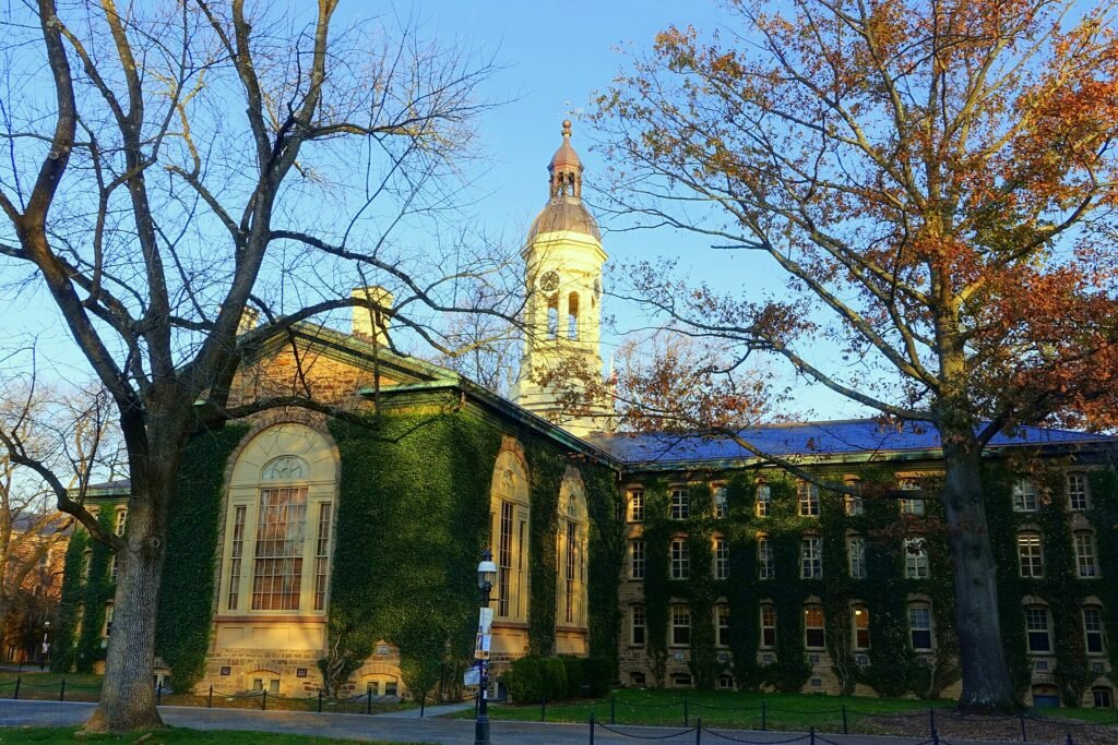 Nassau Hall at Princeton University, for the guide to the Fulbright-Nehru Master's Fellowship for Indian students