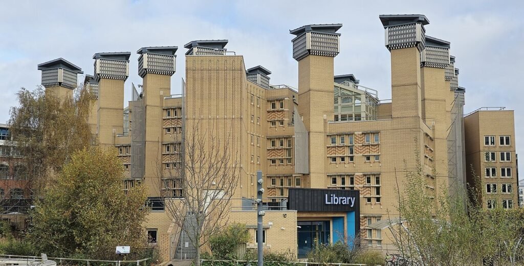 UK Universities with January Intake 2027 for Indian Students Modern UK university library, one of the UK universities with January intake 2027